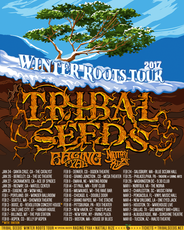 The Island Sound Tribal Seeds Winter Tour Dates
